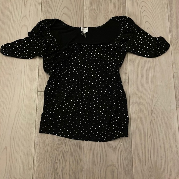 Black polka dot top - Picture 1 of 1